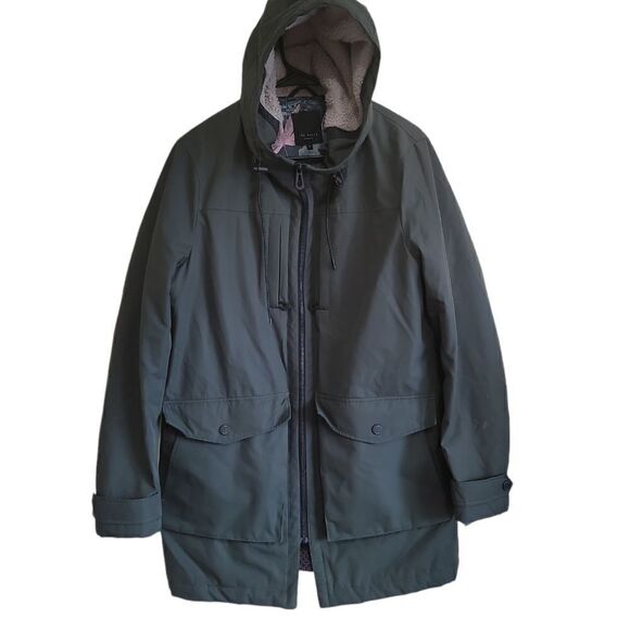 Ted Baker  Green Men's Vinny Parka Jacket Size 3 (Medium) - Picture 9 of 14
